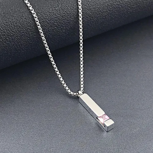 Miniatura 18 de YOUFENG collar con urna para cenizas, cubos de piedras natales, urna para cenizas humanas, collar de urna de cremación, relicario, recuerdo