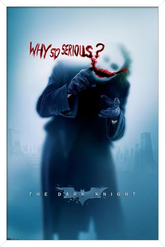 Miniatura 10 de Trends International DC Comics - Póster de pared de The Dark Knight - The Joker - Why So Serious, 14.725 x 22.375 pulgadas, versión enmarcada