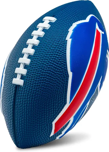 Miniatura 14 de Franklin Sports NFL - Fútbol americano de espuma para niños, pelota suave de tamaño junior de 8.5 pulgadas con logotipos 3D, perfecta para el día
