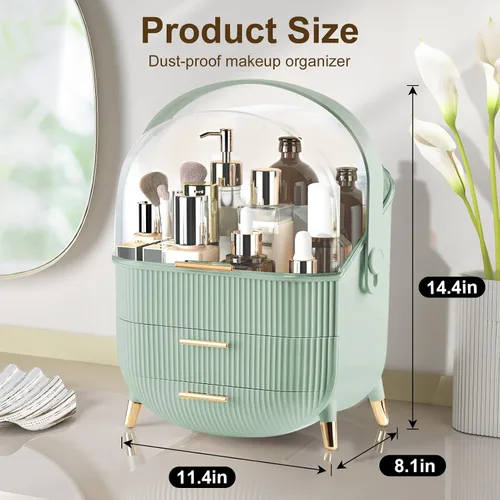Miniatura 2 de Organizadores y almacenamiento de maquillaje, organizador de maquillaje para tocador, organizadores de cosméticos para el cuidado de la piel