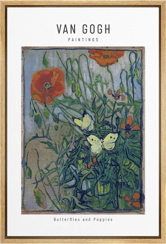 Miniatura 62 de SIGNWIN Lienzo enmarcado para pared, diseño de Vincent Van Gogh, un par de amantes, naturaleza, ilustraciones de área silvestre, bellas artes