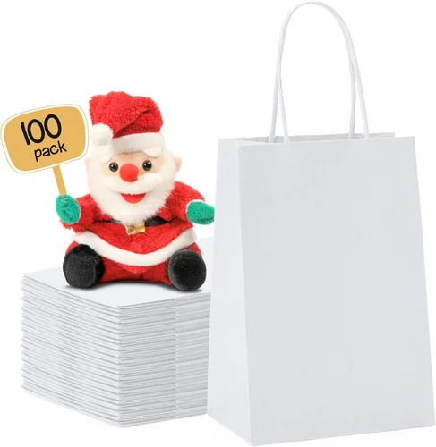 Miniatura 34 de METRONIC Bolsas de papel marrón de 10 x 5 x 13 pulgadas, 50 unidades, bolsas de regalo de papel kraft de tamaño mediano con asas, bolsa de papel