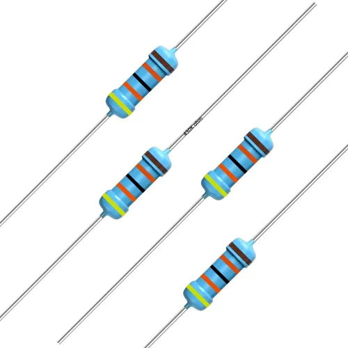 Miniatura 15 de California JOS 100 unidades de resistencia de 0.12 ohmios 1/4w (0.25 W) Resistencia fija de película metálica de tolerancia ±1%, más de 189 valores