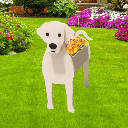 Miniatura 9 de Maceta de Perro English Springer Spaniel, Macetas de Plantas, Bonita Maceta de Jardín para Perros, Macetas de Perro Regalos de Cumpleaños
