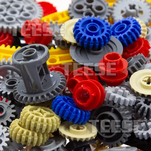 Miniatura 4 de TEESE Kit de diferencial de engranajes de 233 piezas, compatible con piezas técnicas, para bloques STEM-MOC-EV3-Project-Track-Car-Bulk