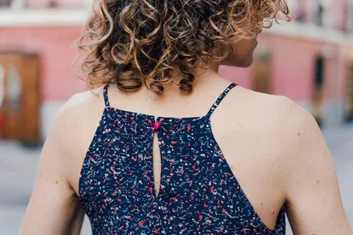 Miniatura 9 de Enmore Vestido halter + patrón de costura superior