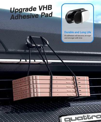 Miniatura 3 de Soporte magnético para teléfono para automóvil, 2 unidades, soportes de teléfono para tu automóvil [imán mejorado] rotación de 360, soporte