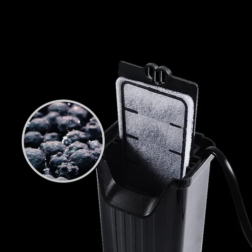 Miniatura 2 de HIERYAN Filtro de tortuga, filtro de tanque de tortuga, sumergible, filtro de cascada de bajo nivel de agua, filtro de tanque de tortuga, 280L/H