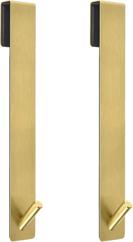 Miniatura 16 de Kontoyo Ganchos para puerta de ducha (7.5 pulgadas), ganchos extendidos sobre la puerta para puerta de ducha sin marco, bata, toalla, paquete de 2