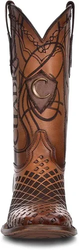 Miniatura 3 de Cuadra Botas Rodeo para hombre en cuero genuino marrón, Metálico, marrón