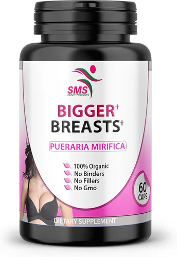 SMS Pueraria Mirifica Suplemento 500 mg Extracto de Raíz Polvo Veggie Cápsulas Promueve la Salud de la Mujer, Hierbas Naturales Orgánicas 60 Cápsulas