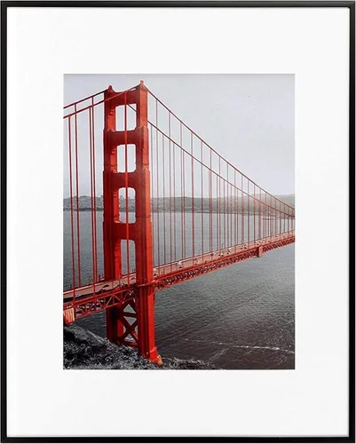 Miniatura 12 de Frametory, Portarretratos de aluminio negro de 6 x 8 pulgadas, juego de 1, ideal para mostrar fotos de 5 x 7 con paspartú o 6 x 8 sin paspartú