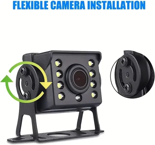 Miniatura 5 de Parking Camera 7inch HD Monitor with Night Vision Backup Camera Kit Heavy Duty for RVs Trucks Trailers Includes Lighter Adapter Cables
