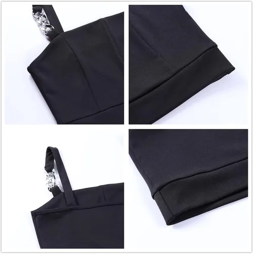 Miniatura 12 de Camisetas sin mangas góticas para mujer, camisola gótica Y2k