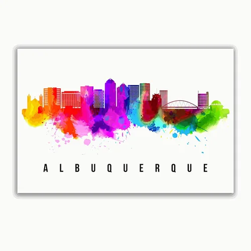 Miniatura 4 de Generic Póster de Albuquerque Skyline New Mexico, 12 x 18 pulgadas, perfecto para sala de estar, dormitorio, oficina