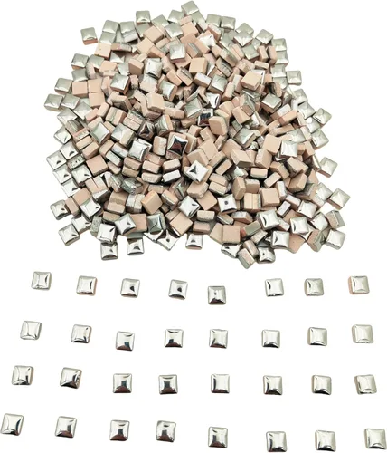 Miniatura 13 de 500 PCS / 1.1 LB Azulejos de Mosaico Cuadrados de Cerámica, 0.4 x 0.4 pulgadas Hechos a Mano para Hacer Micro Azulejos de Mosaico Creativos