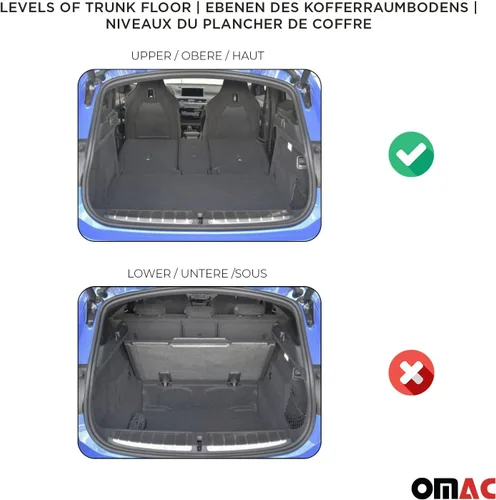 Miniatura 3 de OMAC Alfombrillas de carga prémium para Ford EcoSport 2018-2022 para maletero superior resistente