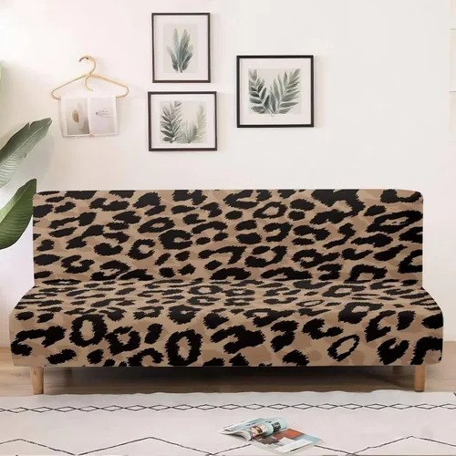 Miniatura 9 de Fundas para sofá cama con estampado de vaca marrón girasol con bandas elásticas para el hogar, sala de estar, fácil de instalar, antideslizante