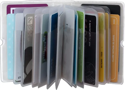Miniatura 5 de Soporte para tarjetas de crédito para mujeres, soporte para cupones de tarjetas de fidelidad y organizador con 32 ranuras para tarjetas, Sirena