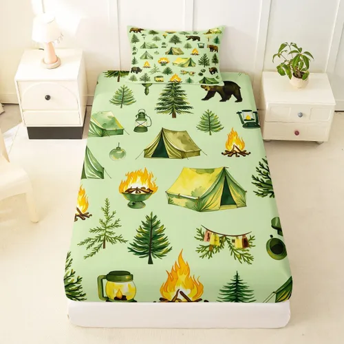 Miniatura 19 de Erosebridal Yoga Gifts Fitted Sheet for Boys Girls Kids Yoga Chakras Twin Bed Sheets,Sun and Moon Sheets Boho Tribal Bedding Sets, No Top Sheet