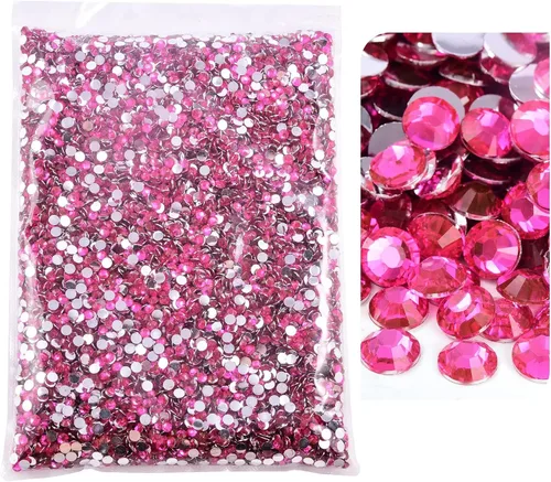 Miniatura 15 de 50000 piezas de diamantes de imitación con parte posterior plana, resina sin termoadhesión, gran cantidad al por mayor para manualidades, bricolaje
