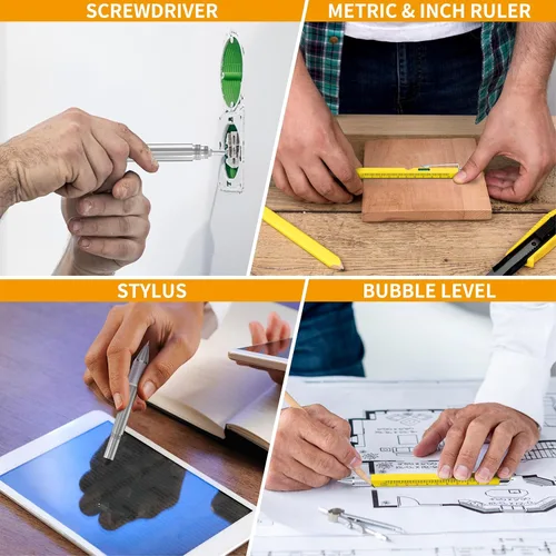 Miniatura 4 de Regalos de bolígrafos para hombres y mujeres, Huhoo gadgets geniales herramientas bolígrafo multi tecnología para hombres, regalos personalizados