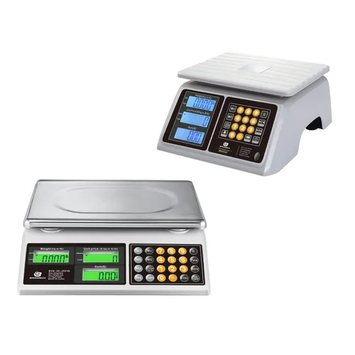 Combo de báscula digital de precio de 66 libras, báscula comercial impermeable IPX7 para productos húmedos, mariscos y báscula de pesaje fácil de