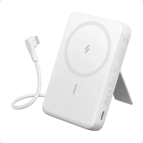 Miniatura 7 de Anker Zolo Banco de Energía Magnético, Cargador Portátil Inalámbrico de 10,000mAh con Carga Rápida Máxima de 30W, Paquete de Batería con Cable USB-C