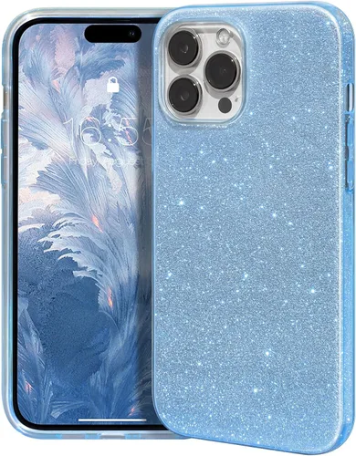 Miniatura 48 de MATEPROX - Funda compatible con iPhone Air de 6.5' [2025], carcasa protectora de 3 capas con purpurina brillante y tendencia, anti-arañazos y a