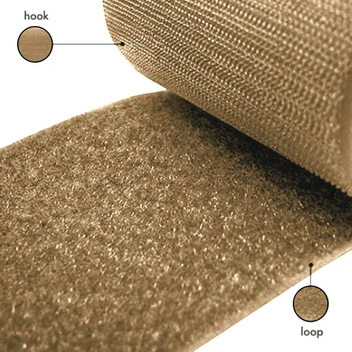 Miniatura 6 de Cinta de velcro para coser de 4 pulgadas de ancho, color beige, no adhesiva, 1 yarda de longitud, cinta de nailon beige, juego de sujetadores
