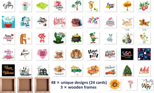 Miniatura 3 de Juego de decoración de pared intercambiable para decoración de pared de granja, verano, otoño, invierno, primavera, decoración de bandeja grande