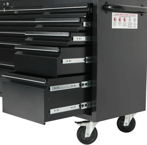 Miniatura 6 de AnorTrek Cofre de herramientas de 72 pulgadas con 15 cajones para garaje, banco de trabajo y tienda de reparación, gabinete de herramientas