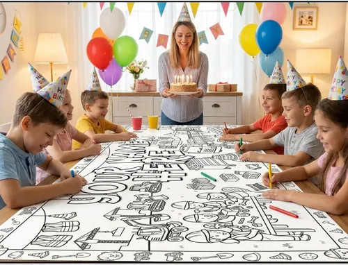 Miniatura 5 de Young N Refined Página de colorear personalizada para fiesta de cumpleaños con nombre personalizado (72 x 30 pulgadas)