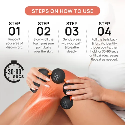 Miniatura 7 de PRIMEKINETIX MyoBalls - Rodillo de espuma para músculos, movilidad mejorada, masaje de tejido profundo y cuerpo completo, terapia de punto