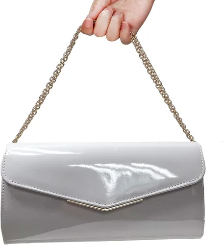 Miniatura 6 de Bolsa de noche con bolsa de mano de sobre con correa de hombro para mujer, fiesta, boda, formal, cóctel, graduación, fiesta, bolso de fiesta