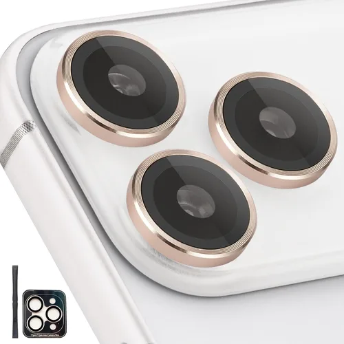 Miniatura 27 de Protector de Lente de Cámara para iPhone 17 Pro/17 Pro Max, Protector de Cámara de Vidrio Templado Individual con Bandeja de Instalación Compatible