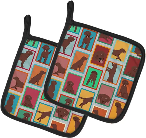 Miniatura 81 de Caroline's Treasures MLM1149PTHD - Juego de soportes para ollas de cocina resistentes al calor, almohadillas calientes para horno para cocinar