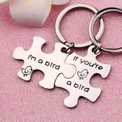 Miniatura 5 de If You're A Bird I'm A Bird Llavero The Notebook Movie Jewelry Llavero para parejas, regalo F-9PBI