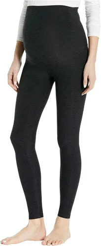 Beyond Yoga Leggings midi Spacedye de maternidad con cintura imperio para mujer, costuras favorecedoras con corte por encima del tobillo, leggings