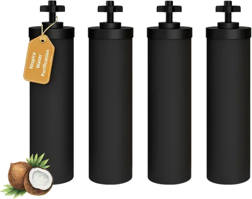 Miniatura 7 de Nispira Cartucho de elemento negro de filtro de agua premium compatible con el sistema de purificación de agua de encimera Berkey. Comparado