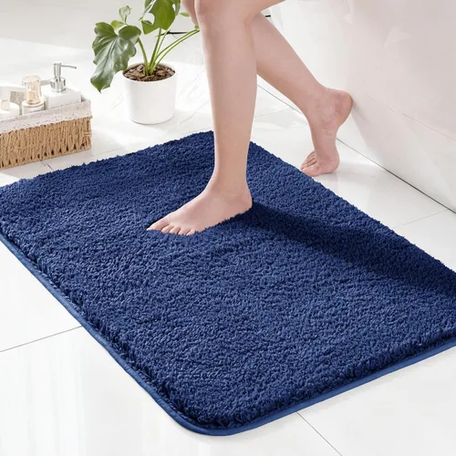 Miniatura 34 de Exclusivo Mezcla Tapetes de baño de 17 x 24 pulgadas, extra suaves, antideslizantes, absorbentes, de microfibra, lavables a máquina, de secado