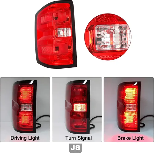 Miniatura 4 de JSBOYAT Conjunto de faros delanteros y luces traseras 2014 2015 Chevy Silverado 1500 Camioneta Pickup [Estilo de fábrica OE] lado del pasajero