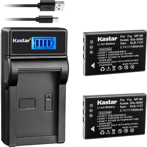 Kastar Batería (X2) y cargador LCD delgado para URC 11N09T NC0910 RLI-007-1 MX-810 MX-880 MX-890 MX-950 MX-980 Mandos a distancia universales