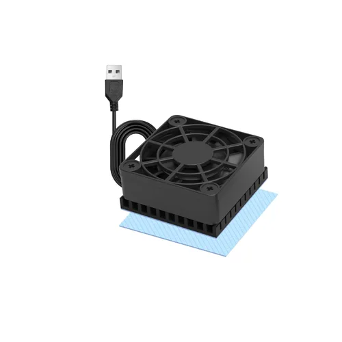 PANO-MOUNTS Mini ventilador de escritorio con radiador USB de 1.575 in silencioso y eficiente ventilador 4010 con disipador de calor de aluminio de