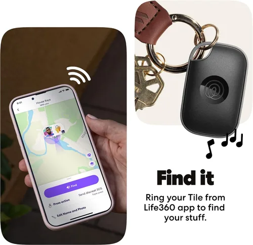 Miniatura 4 de Tile by Life360 Pro - Potente rastreador Bluetooth, buscador de llaves y localizador de artículos para llaves, bolsas y más. Compatible con iOS