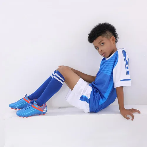 Miniatura 2 de brooman Tacos de fútbol atléticos para niños y niñas, zapatos de fútbol para exteriores