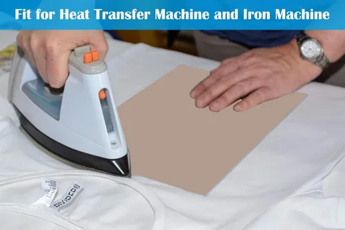 Miniatura 5 de Selizo Paquete de 10 hojas de teflón para transferencia de prensa de calor, antiadherentes, papel de transferencia de prensa de calor, 12 x 16