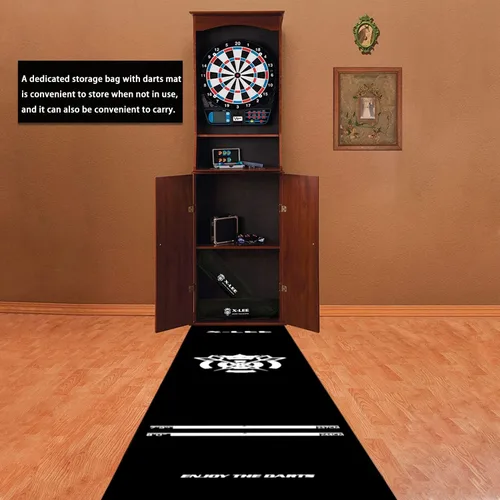 Miniatura 5 de WL&ALLEN Alfombrilla de dardos profesional y fresca antideslizante Negro