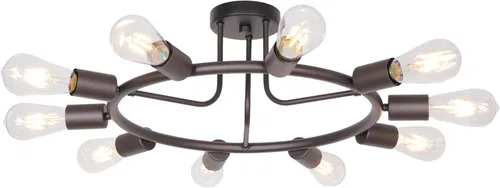 BONLICHT - Lámpara de techo, candelabro, araña de luz, de níquel cepillado, 3020-10C-OB, 60.00watts, 120.00 volts Bronce frotado con aceite-10c