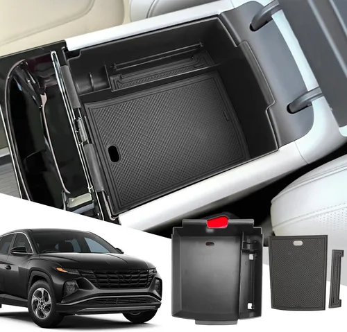 Miniatura 17 de SXCY Para Hyundai Tucson 2025 2026 [SE/SEL] Organizador de consola central para Hyundai Tucson 2025 2026 Accesorios para Hyundai Tucson 2025 2026